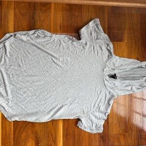 Forever 21 Gray Polo T-Shirt Relaxed Fit